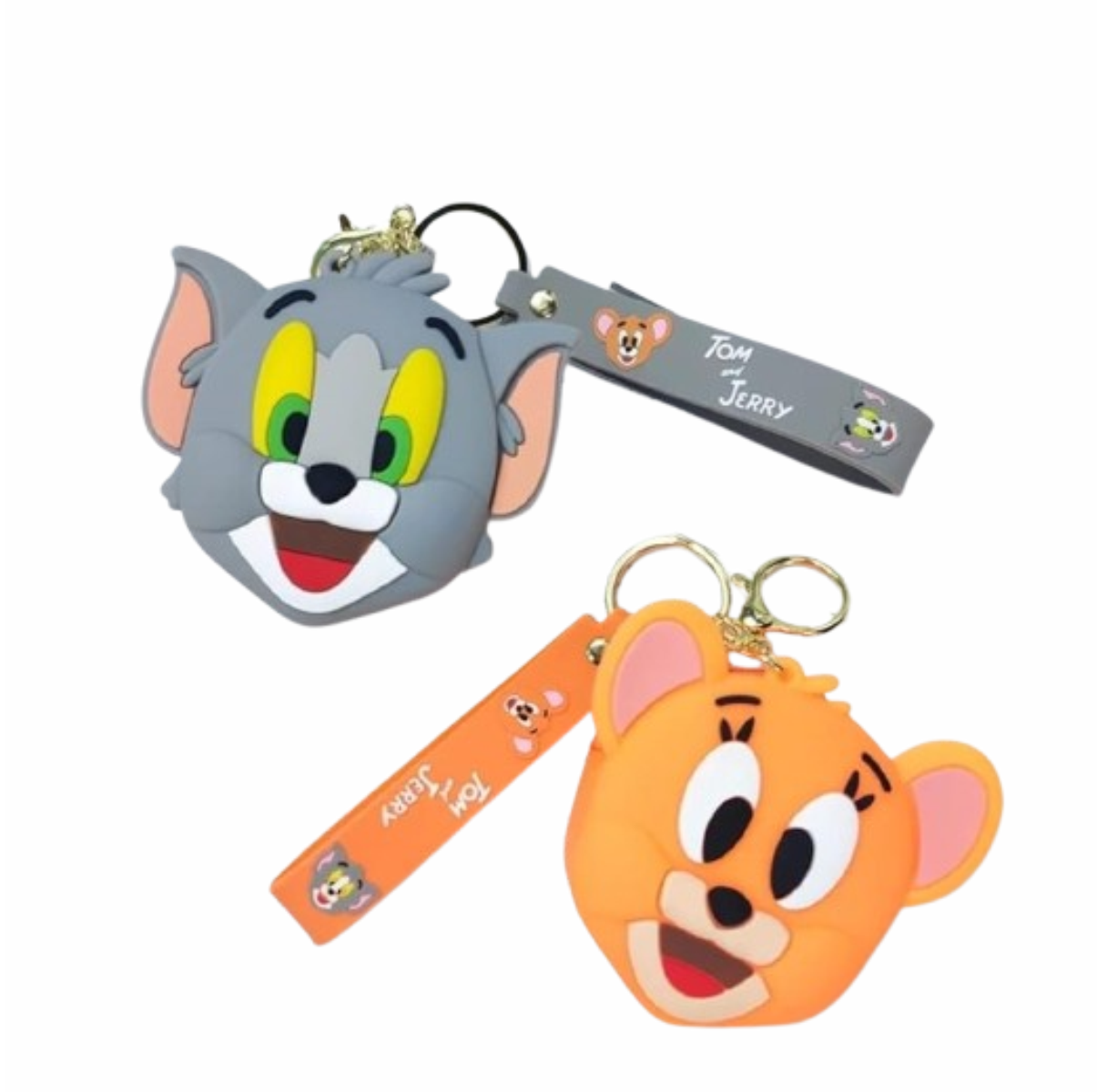 Tom and Jerry Cartoon Coin Pouch - Keychain Gift Purse, Random Color - Image 2